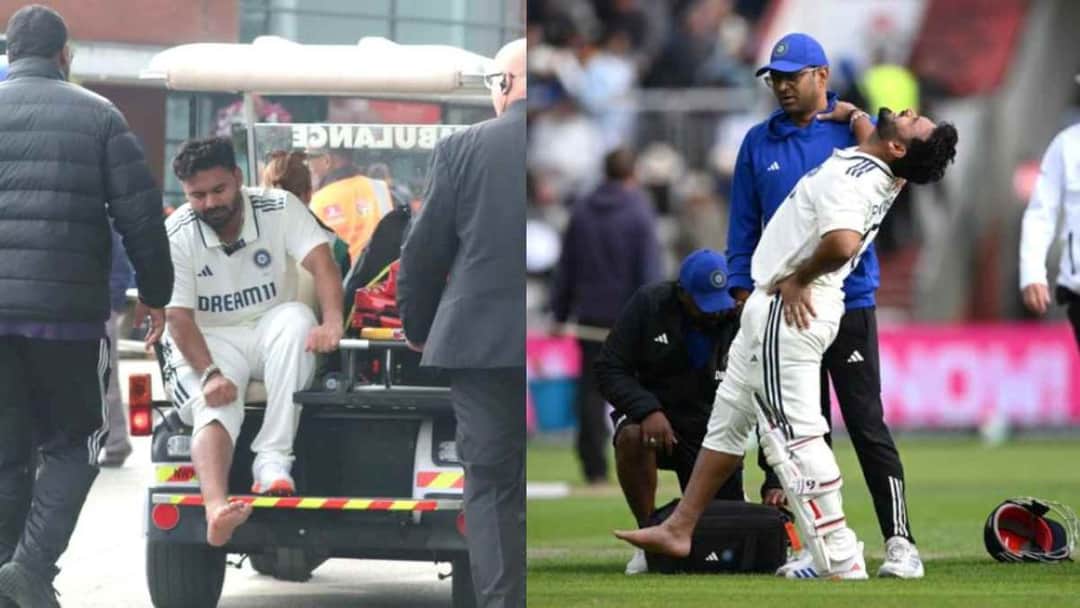 Pant suffered a serious injury on his right foot 